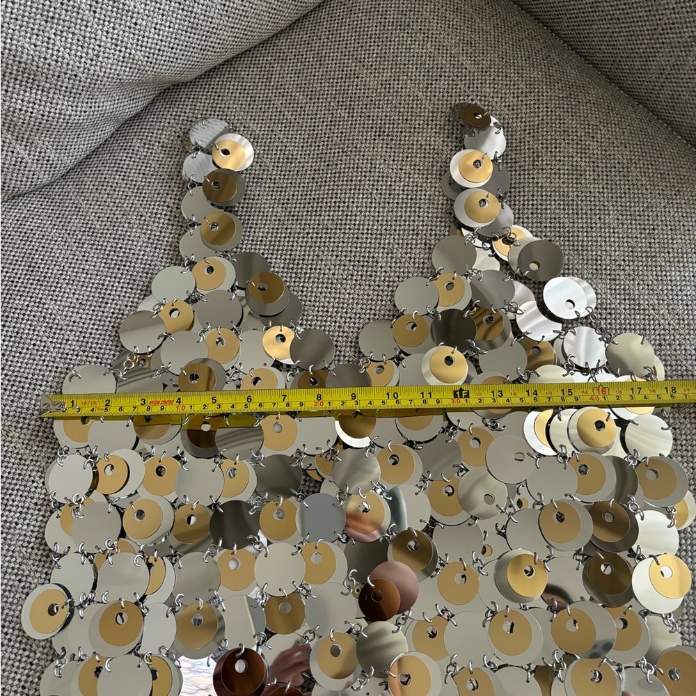 H&M x Rabanne Sequin Disc Mini Dress - Picture 6 of 6